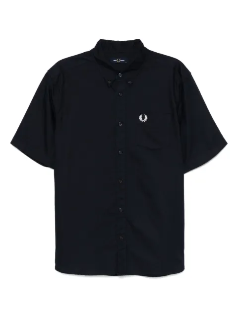 Fred Perry logo-embroidered shirt Blue M8730