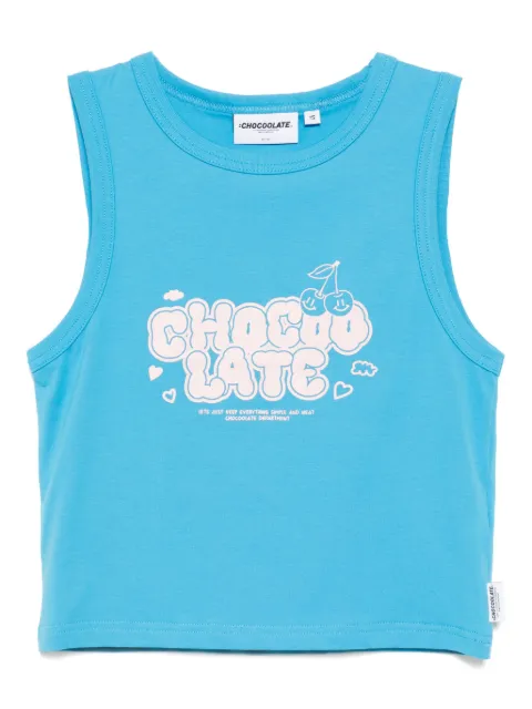 CHOCOOLATE logo-print tank top Blue VTL1940XU