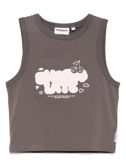 CHOCOOLATE logo-print tank top Grey VTL1940XU
