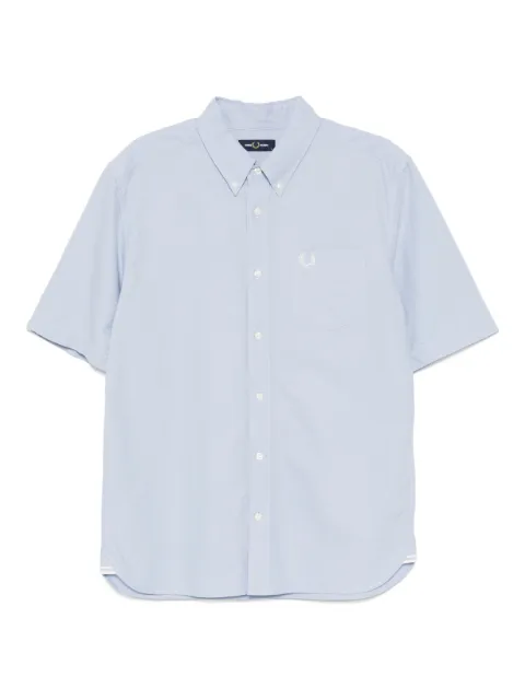 Fred Perry logo-embroidered shirt Blue M8730