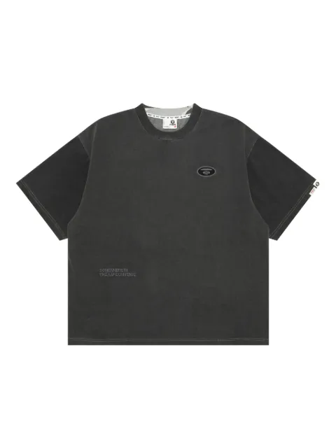 AAPE BY *A BATHING APE® panelled T-shirt Grey ATE1666XAO