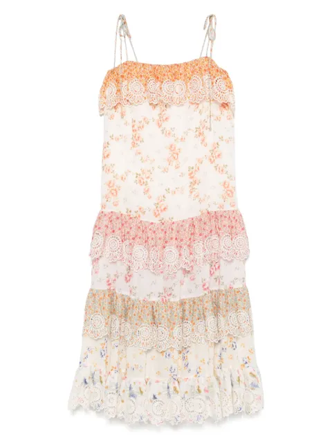 ZIMMERMANN floral-print midi dress White 3483DSS252