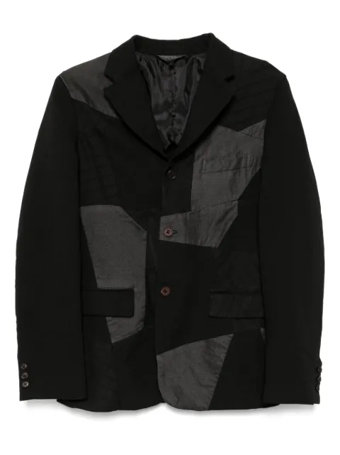 Black Comme Des Garçons patchwork blazer Black 1OJ022052