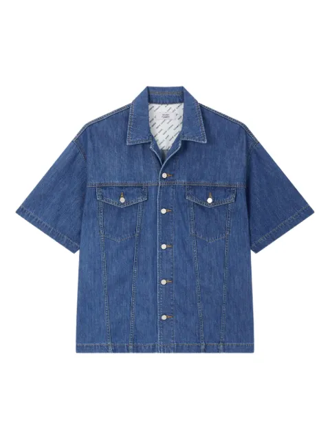 TOMBOY short-sleeve denim shirt Blue 9155213551