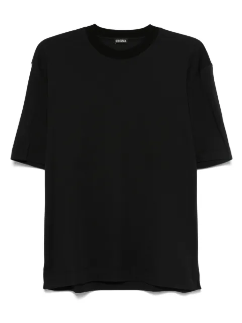 Zegna crew-neck short-sleeve t-shirt Black UF366A9F734