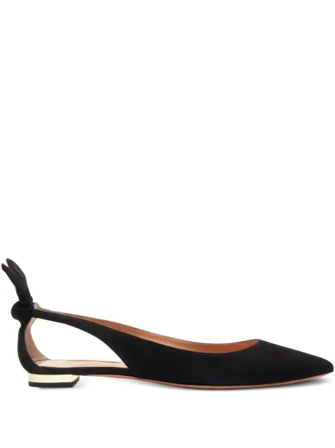 Aquazzura Bow Tie cut-out ballet flats DENFLAB0SUE
