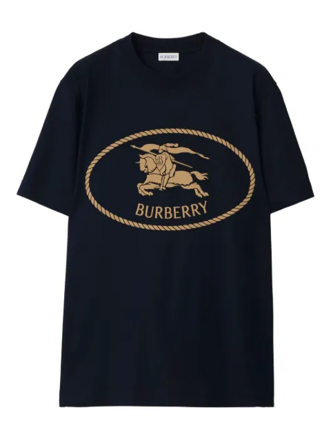 Burberry Knight stamp cotton T-shirt Blue 8110114