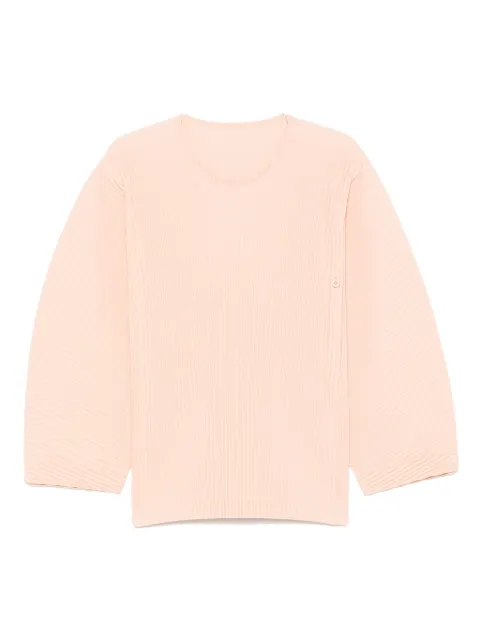 Homme Plissé Issey Miyake plissé-effect T-shirt Orange HP56JK381