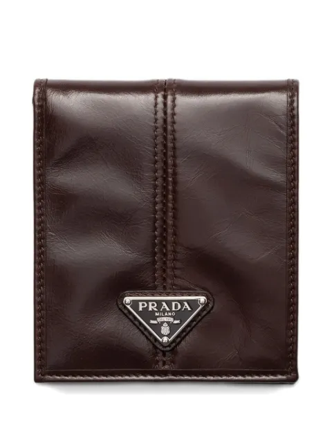 Prada leather bi-fold wallet Brown 2MO7382CX7