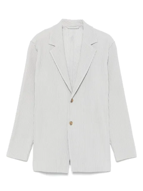 Homme Plissé Issey Miyake plissé-effect blazer Grey HP56JD501