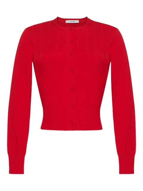 Adam Lippes crew-neck cardigan Red P25625UB
