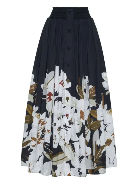 Adam Lippes Lovisa cotton skirt Black P25418PV