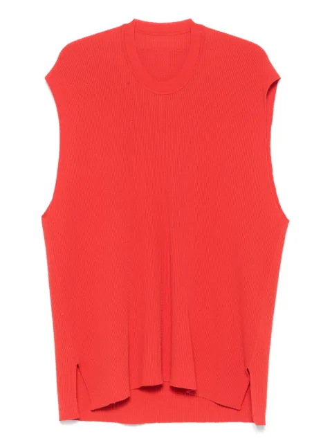 Homme Plissé Issey Miyake cotton vest Red HP56KE227