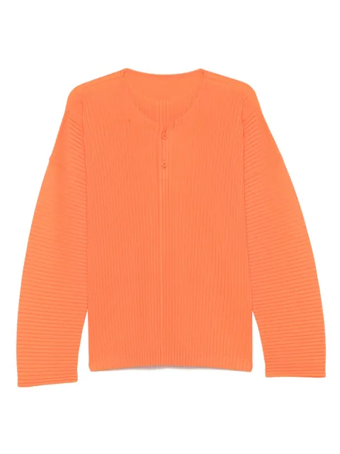 Homme Plissé Issey Miyake plissé-effect T-shirt Orange HP56JK107