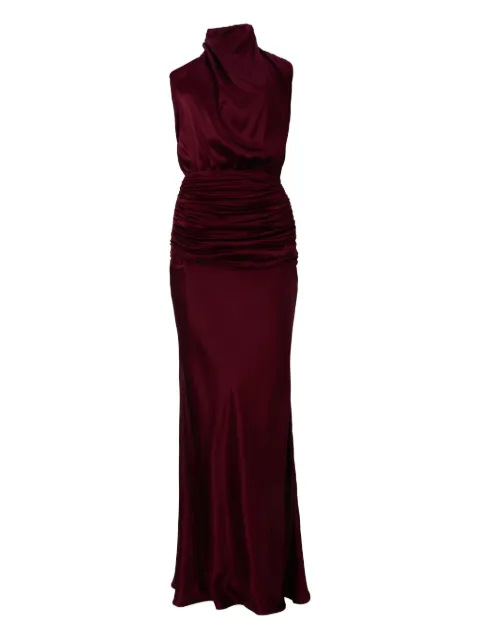 MOOS STUDIO asymmetric dress Red MOOS224