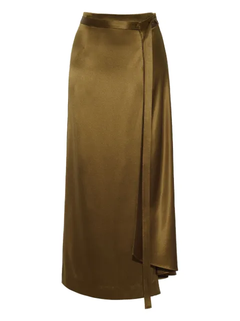 Adam Lippes Bruna silk skirt Green P25403HM