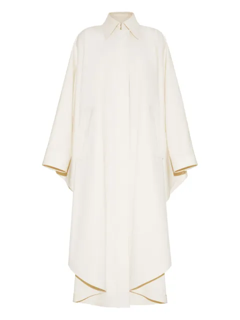 Adam Lippes cotton-twill poncho White P25914CT