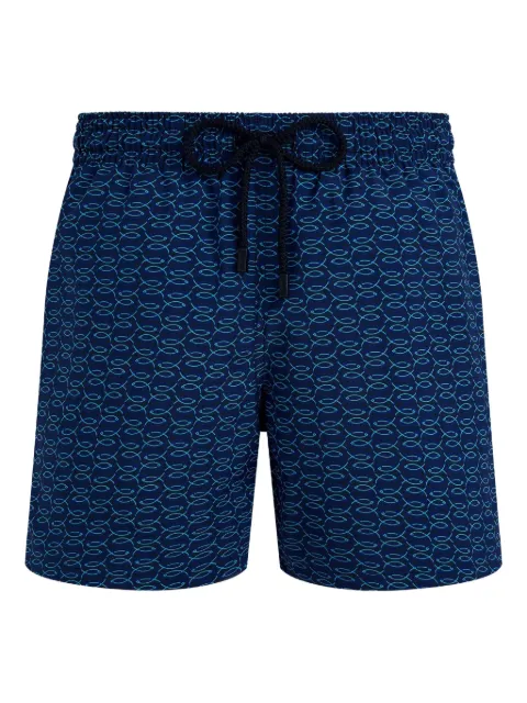 Vilebrequin Fish Net swim shorts Blue MPACL210