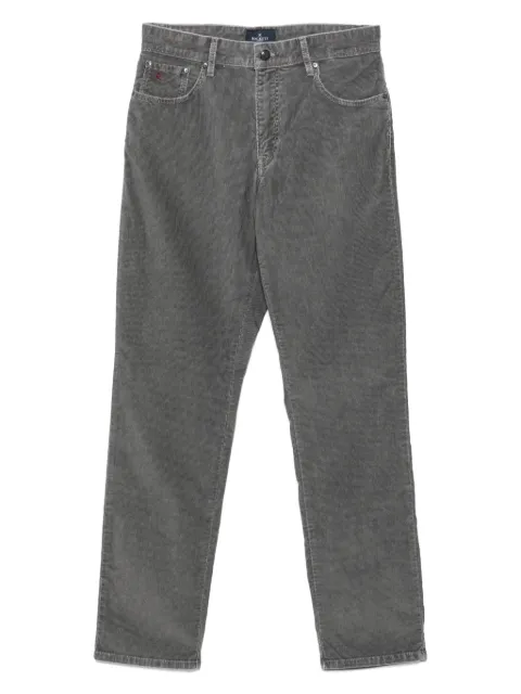 Hackett London logo-embroidered trousers Grey HM212357R