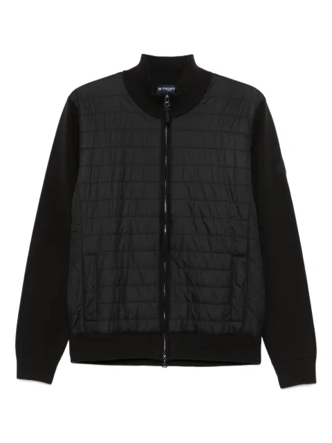 Hackett London quilted knit jacket Black HM702853