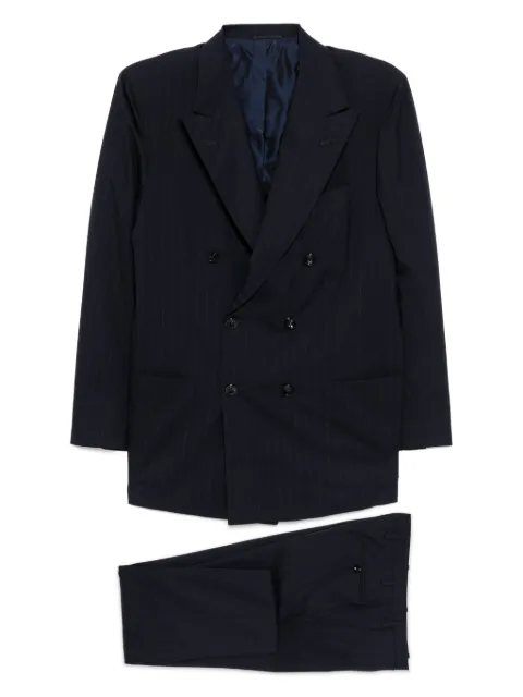 Kiton pinstripe suit Blue UA85TK0127417000