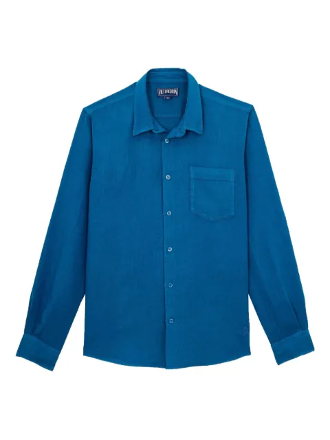 Vilebrequin linen shirt Blue CRSH9U10