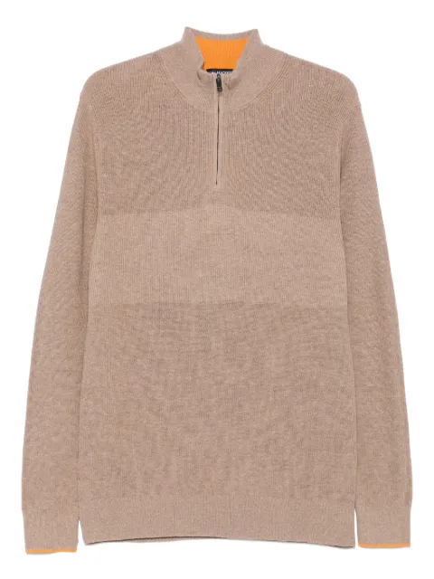 Hackett London contrast-trim sweater Neutrals HM7052837