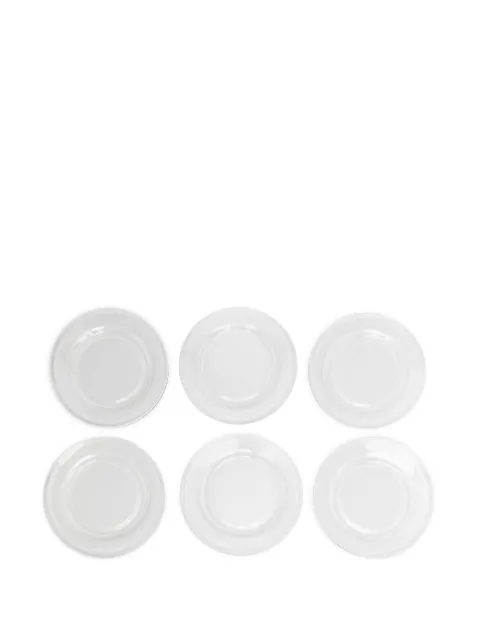 Bambah Transparent plates main (set of six) White BMBH033