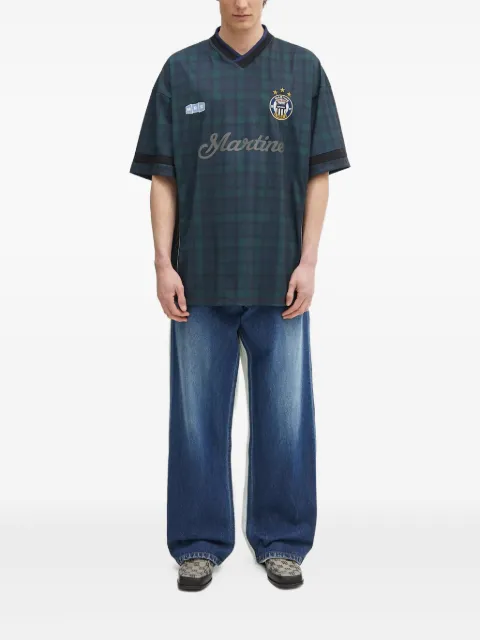 AMBUSH two-tone panelled jeans Blue 12115339