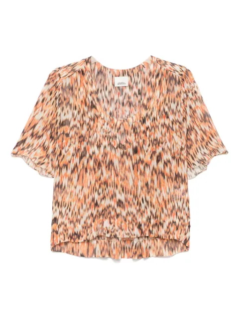 ISABEL MARANT silk blouse Orange HT0674FAC2J05I