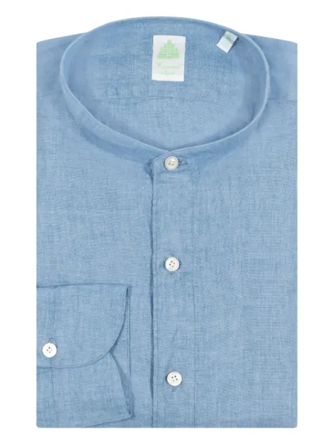 Finamore 1925 Napoli buttoned shirt Blue 045976P5059