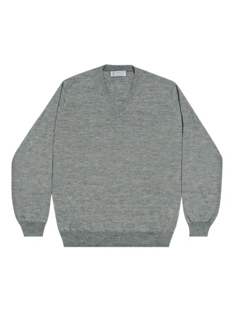Brunello Cucinelli V-neck sweater Grey MSY00162C3970