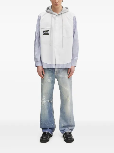 AMBUSH panelled hoodie Grey 12115312