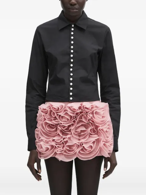 AMBUSH pearl-embellished shirt Black 12115377