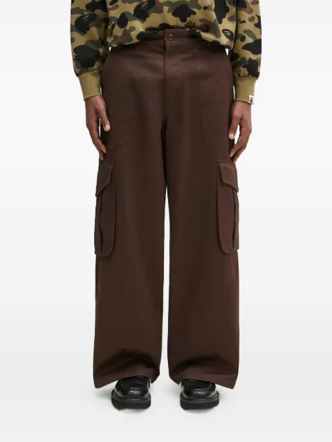Kenzo cotton cargo trousers Brown FF55PA2449GF
