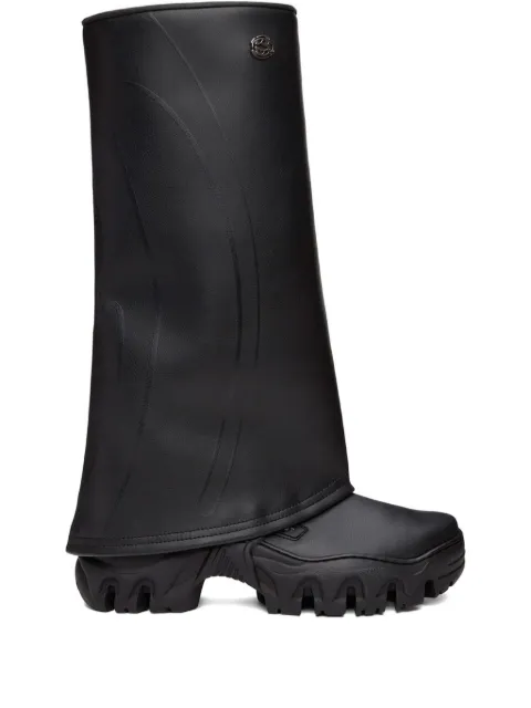 Rombaut logo-plaque rain boots Black COB009