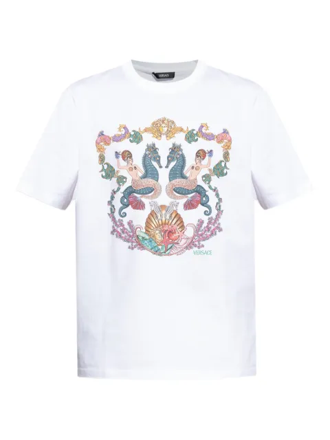 Versace Medusa Head-print T-shirt White 10133021A15069