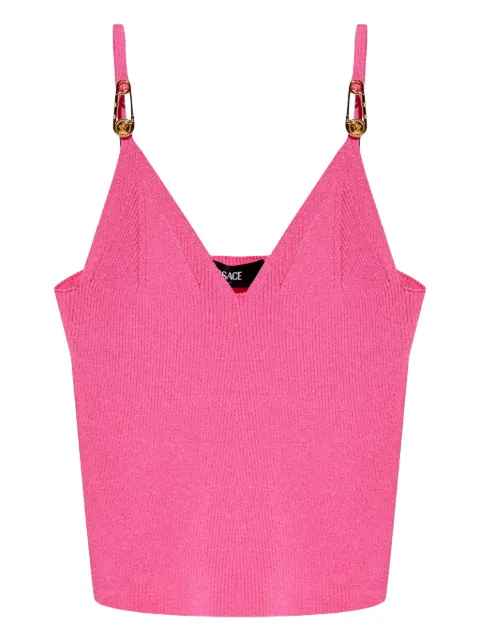 Versace Medusa plaque-detailed top Pink 10177701A12699