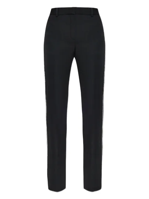 Versace embellished-trim tailored trousers Black 10201291A14592