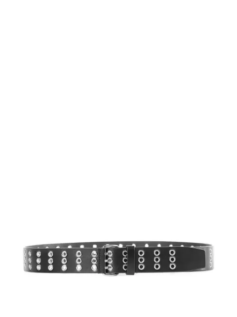 Ann Demeulemeester eyelet-embellished leather belt Black B0012604LT128