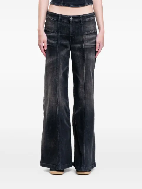 Diesel wide-leg high-waisted jeans Black A1280909J