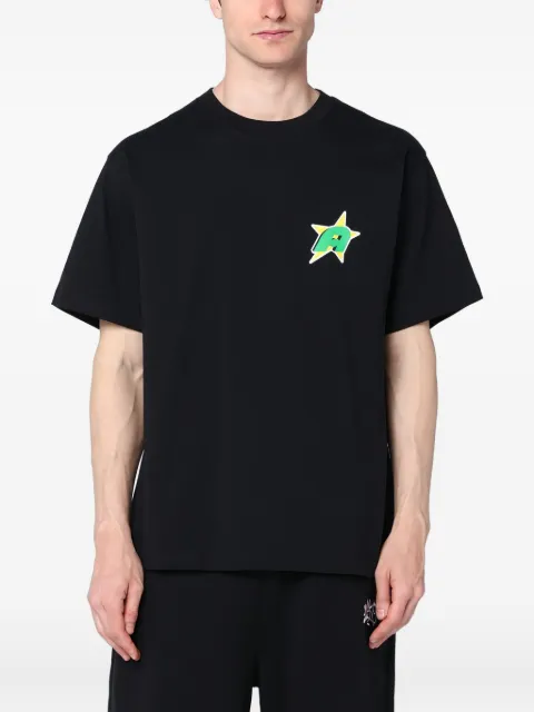 Awake NY star-applique T-shirt Black AWKSP25TS010CO
