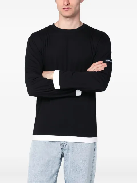 Namacheko long-sleeve layered t-shirt Black NS253200N1291