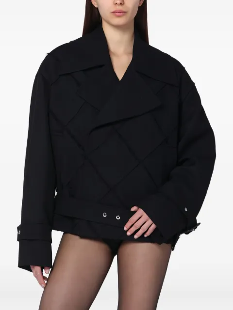 Namacheko quilted waist trench coat Black NS25304N2520