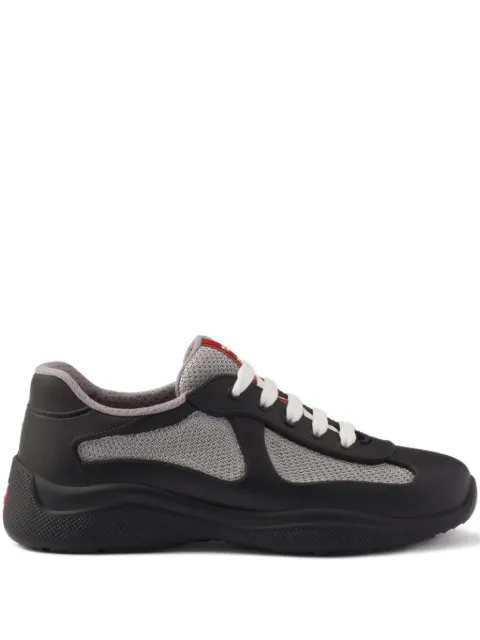 Prada America's cup soft rubber and bike fabric sneakers Black 3E6500F0253LLJ