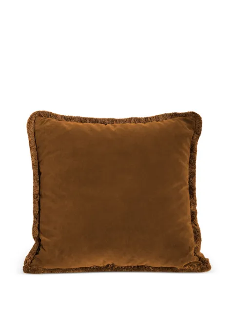 Soho Home Margeaux fringed square cushion (50cm x 50cm) Brown 74578729