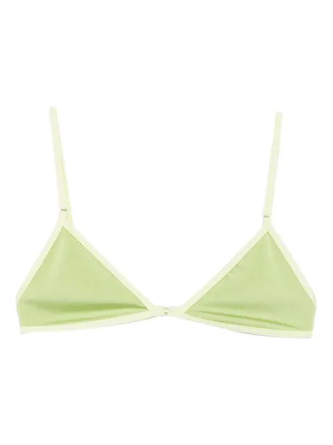 Roberta Einer x Kiss ‘n Thrill Frida triangle-cup bikini top Green RESS25T5
