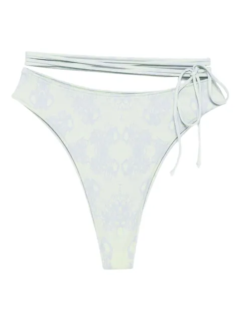 Roberta Einer x Kiss ‘n Thrill Sienna strap-detail bikini bottoms Green RESS25B1