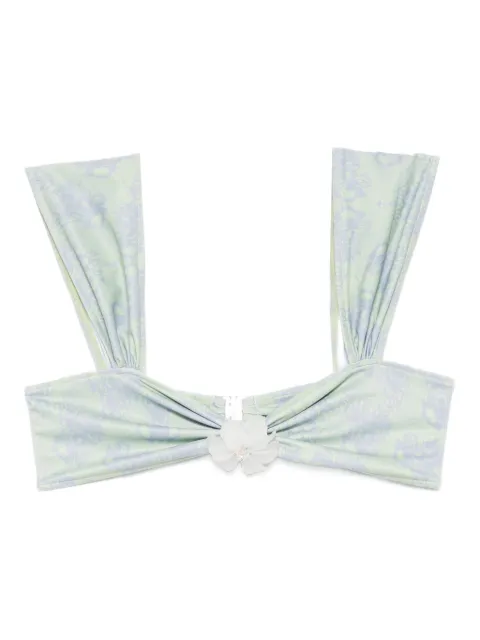 Roberta Einer x Kiss ‘n Thrill Nikita printed bikini top Green RESS25T1