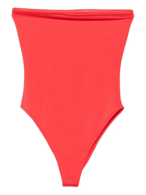 Roberta Einer x Kiss ‘n Thrill Matilda strapless swimsuit Red RESS25S1